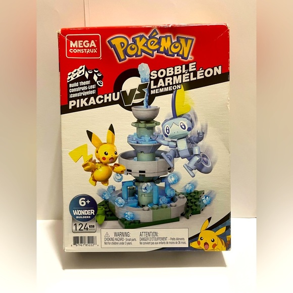 Mega Construx Pokemon Pikachu vs. Sobble Set-Distressed packaging-124 pcs - Picture 1 of 8
